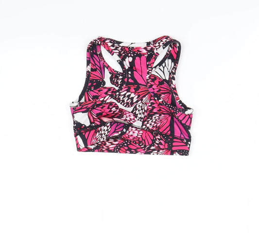 Soul Luxe Girls Multicoloured Animal Print Cropped Tank Size 6-7 Years
