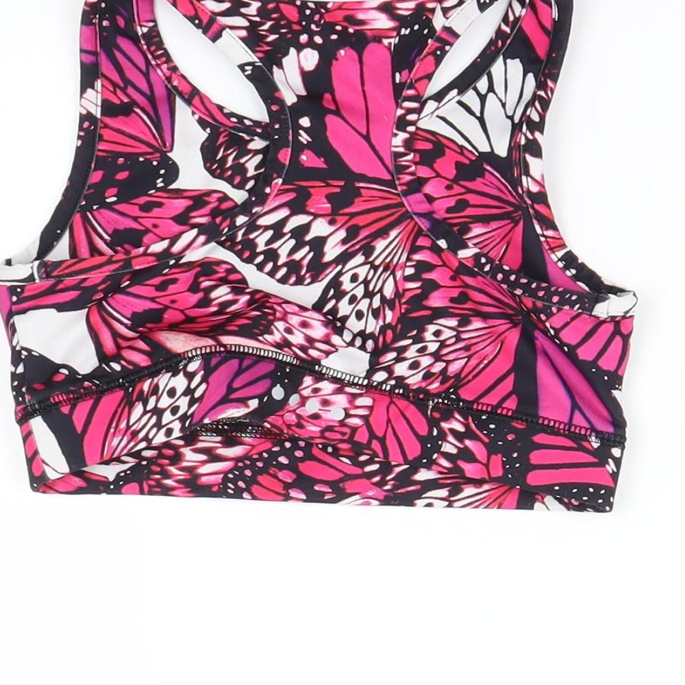 Brand and care label for Soul Luxe girls’ multicoloured animal print cropped tank, size 6-7, years