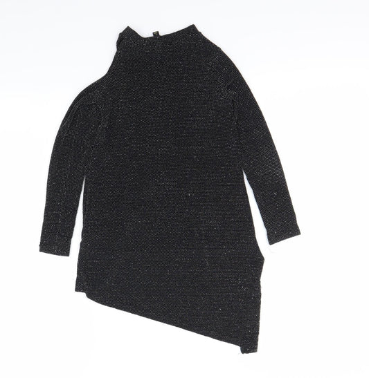Cosmic Kids Girls Black Basic Blouse Size 7 Years