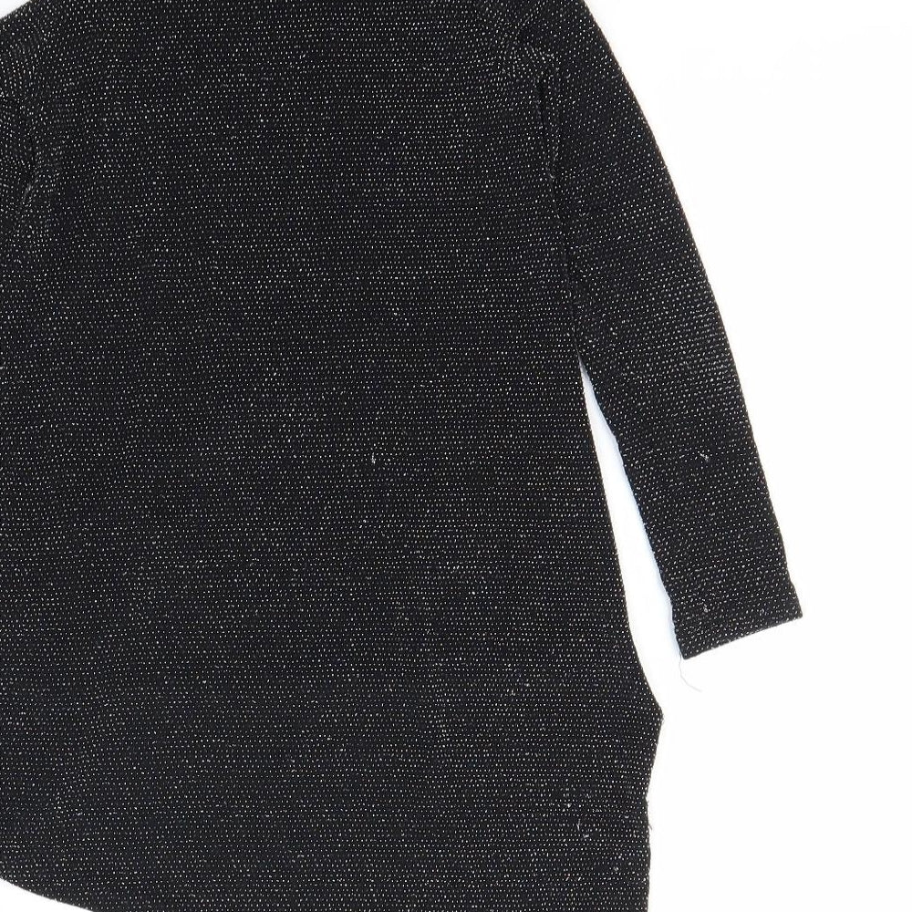 Cosmic Kids Girls Black Basic Blouse Size 7 Years