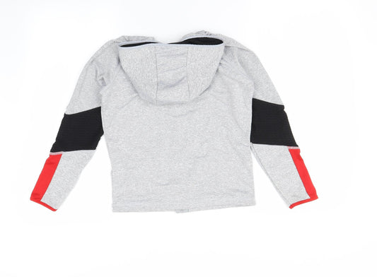 Active Girls Grey Full Zip Hoodie Size 10 Years
