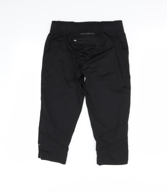 pure Womens Black Cropped Leggings Size 10 L17 in