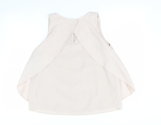 Next Womens Beige Basic Blouse Size 14