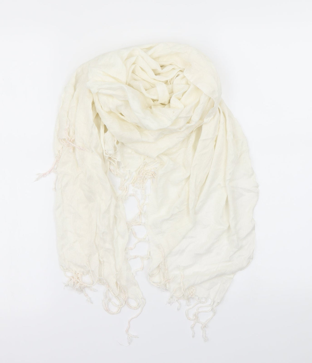 Front view of prewor women’s ivory scarf