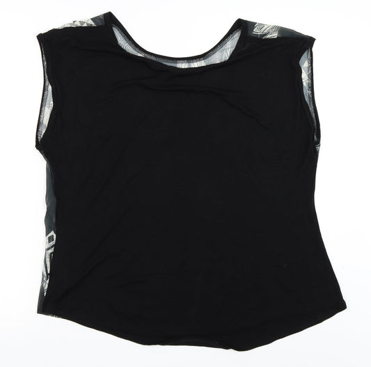 Blonde + Blonde Womens Black Basic Blouse Size 10