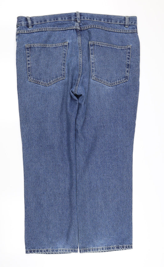 basis Womens Blue Straight Jeans Size 38 in L32 in