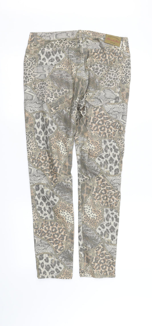 pre worn Womens Multicoloured Straight Jeans Size 40 L30 in