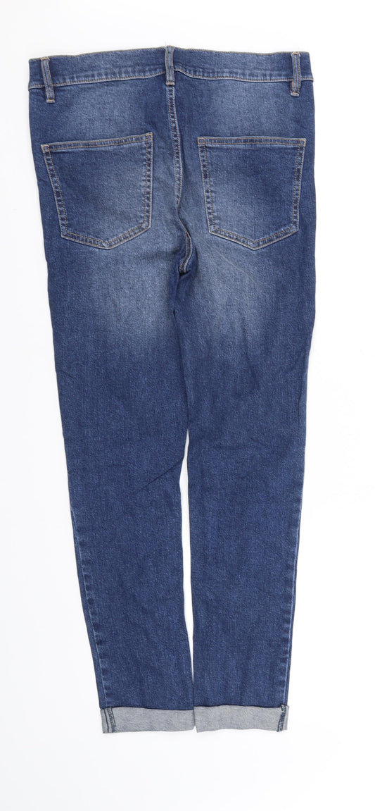 pre worn Womens Blue Trousers Size M L30 in
