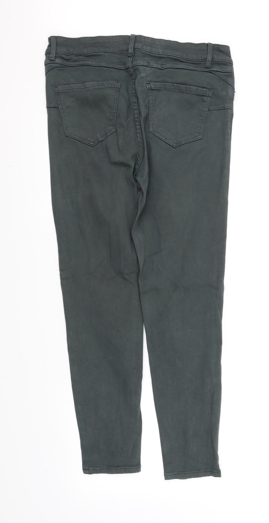 pre worn Womens Green Straight Jeans Size 12 L30 in