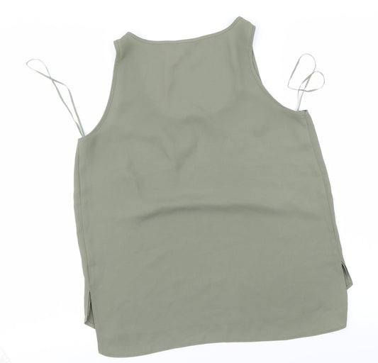Papaya Womens Green Basic Blouse Size 8