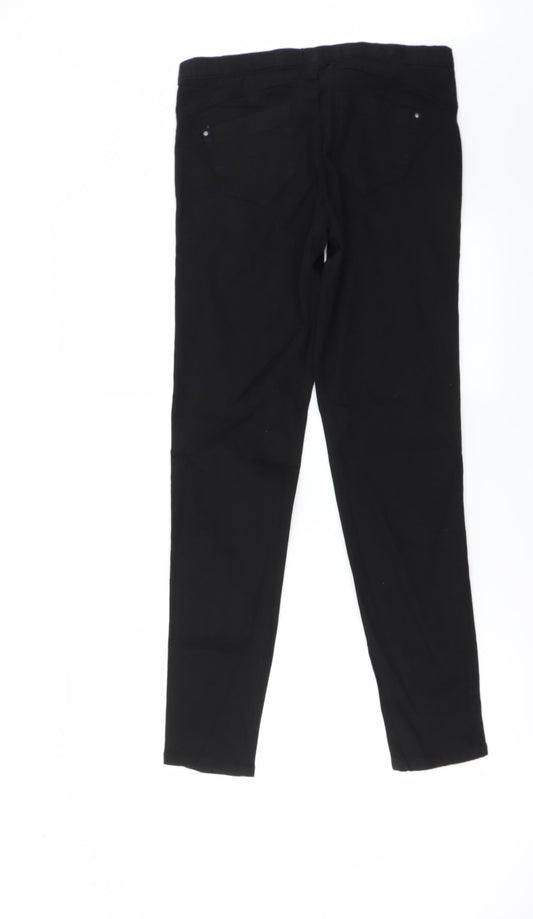 denim co Womens Black Skinny Jeans Size 10 L28 in