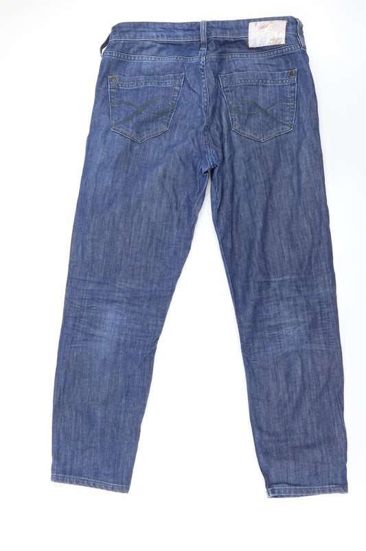 Preworn Womens Blue Straight Jeans Size 28 in L25 in