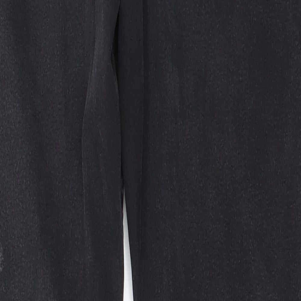 Brand and care label for denim co women’s black straight jeans, size UK 18, 27-inch leg
