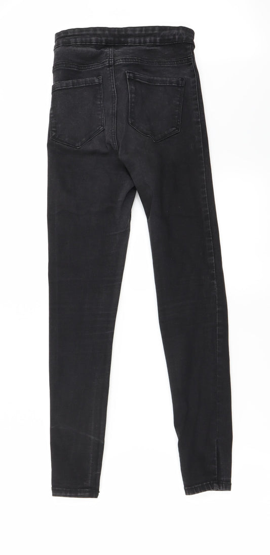 denim co Womens Black Skinny Jeans Size 8 L25 in