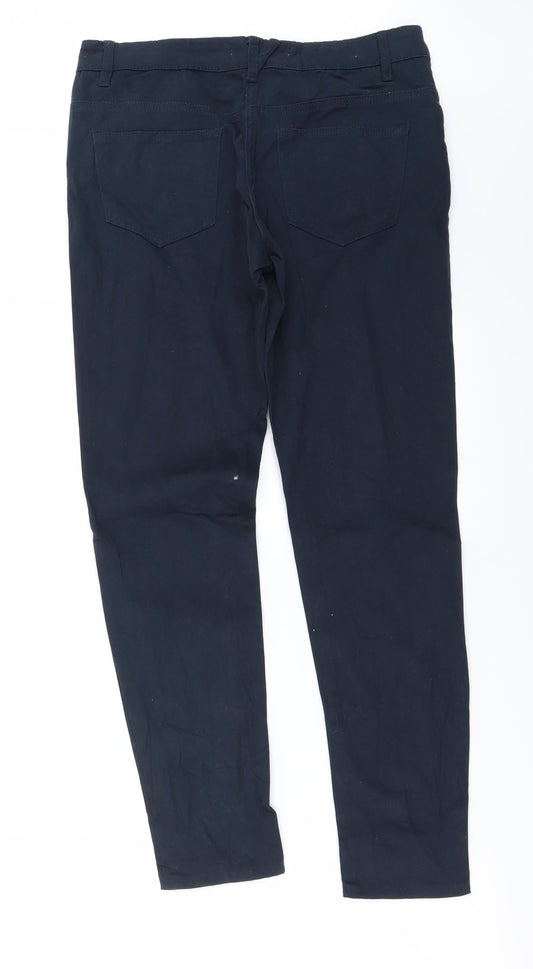 Preworn Womens Blue Straight Jeans Size 8 L26 in