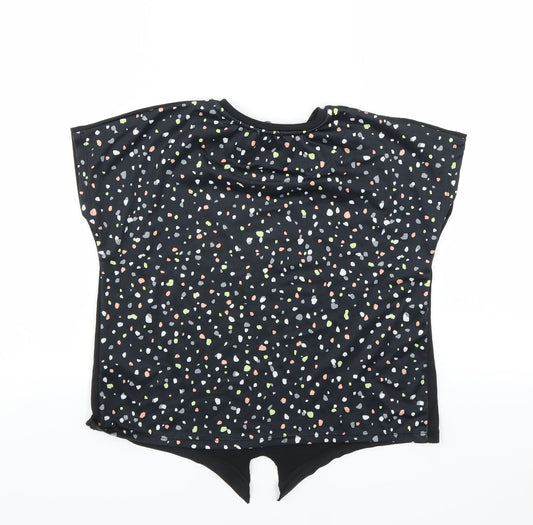 George Girls Black Basic T-Shirt Size 7-8 Years