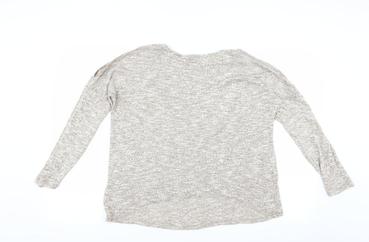 New Look Womens Beige Pullover Jumper Size 14