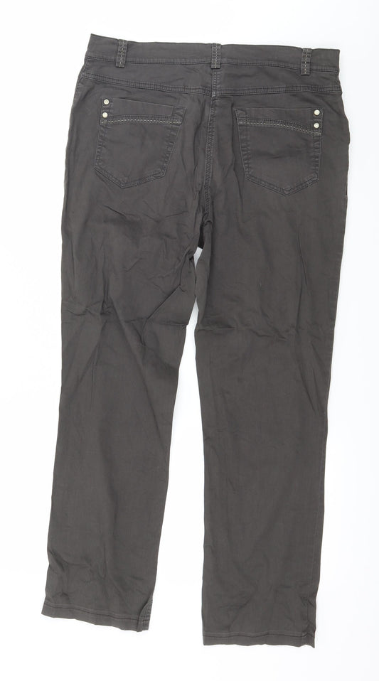 Gelco Womens Grey Trousers Size 34 in L27 in