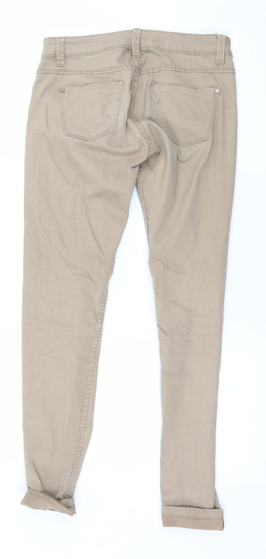 Terranova Womens Beige Denim Skinny Jeans Size S L27 in
