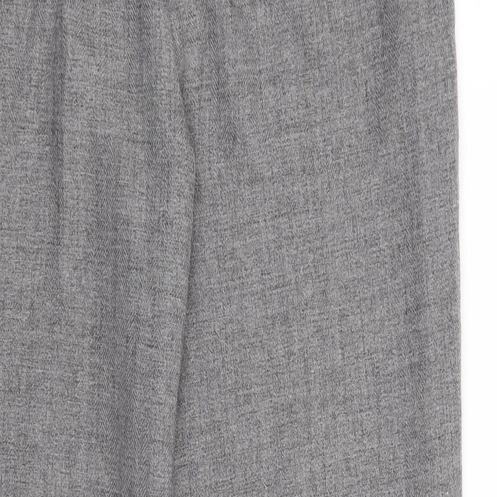 Marks and Spencer Womens Grey Trousers Size 14 L25 in