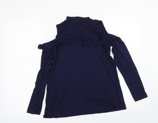 Candy Couture Girls Blue Basic T-Shirt Size 14 Years