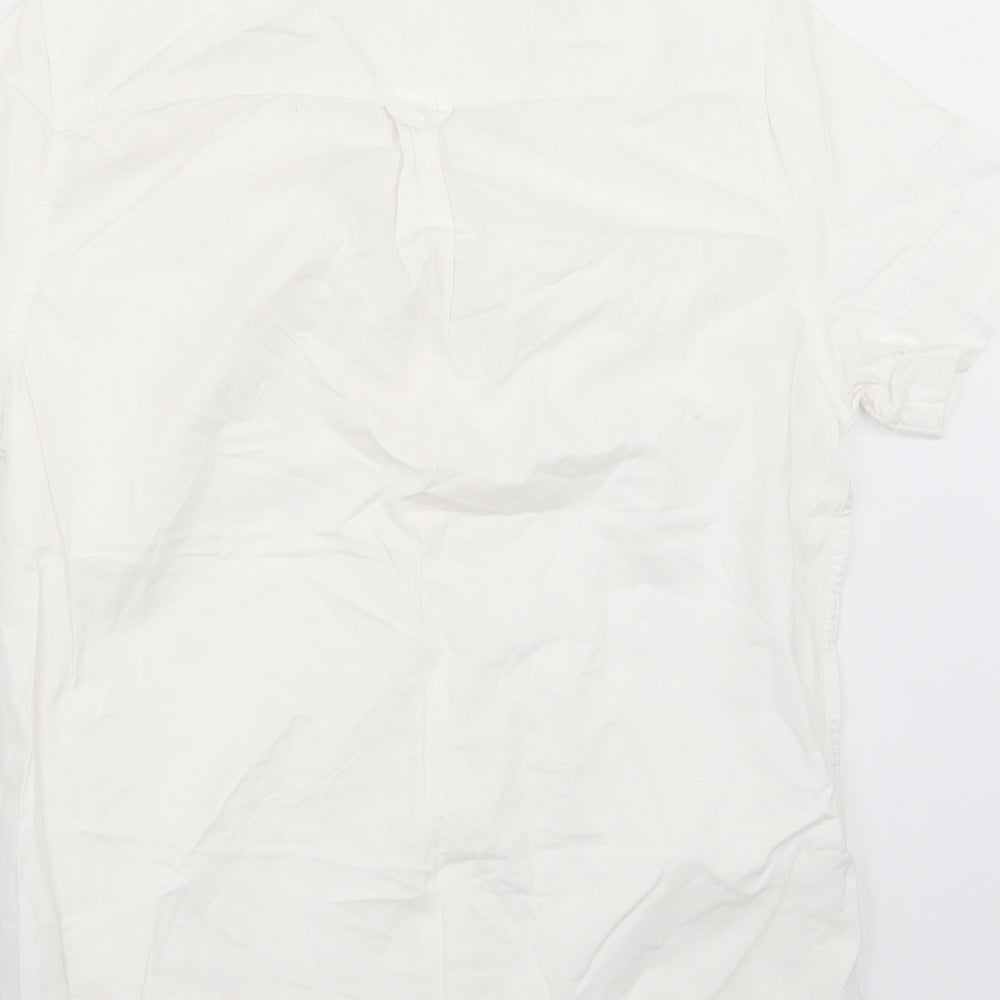 Burton Mens White Button-Up Size M