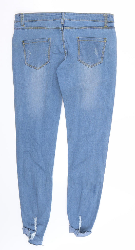 Preworn Womens Blue Cropped Jeans Size 30 L27 in