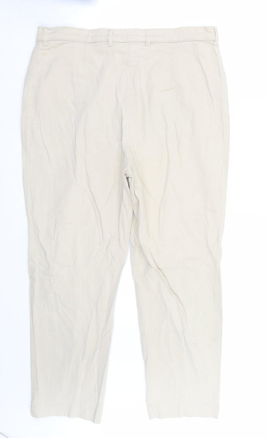 Canada Womens Beige Trousers Size 34 L27 in