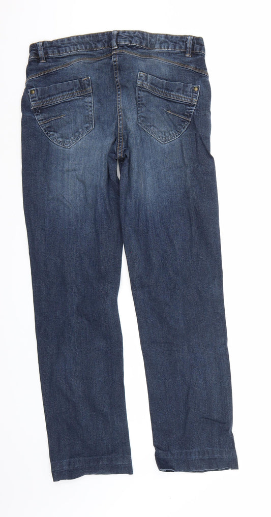 Cecilia Classics Womens Blue Straight Jeans Size 36 L30 in