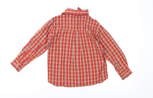 Matarello Boys Red Check Basic Button-Up Size 5 Years
