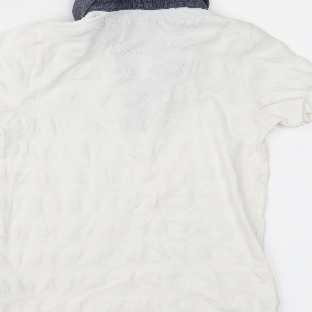 Mothercare Boys White Jersey Basic Polo Size 5 Years