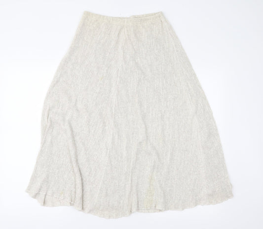 Preworn Womens Beige A-Line Skirt Size 30 in