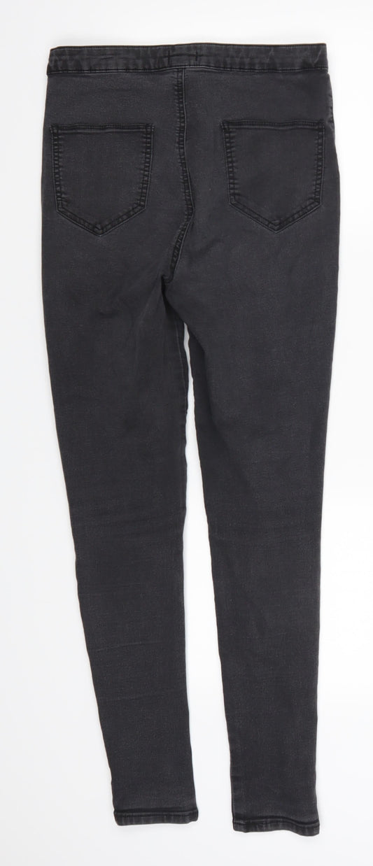 F&F Womens Grey Denim Skinny Jeans Size 28 in L26.5 in