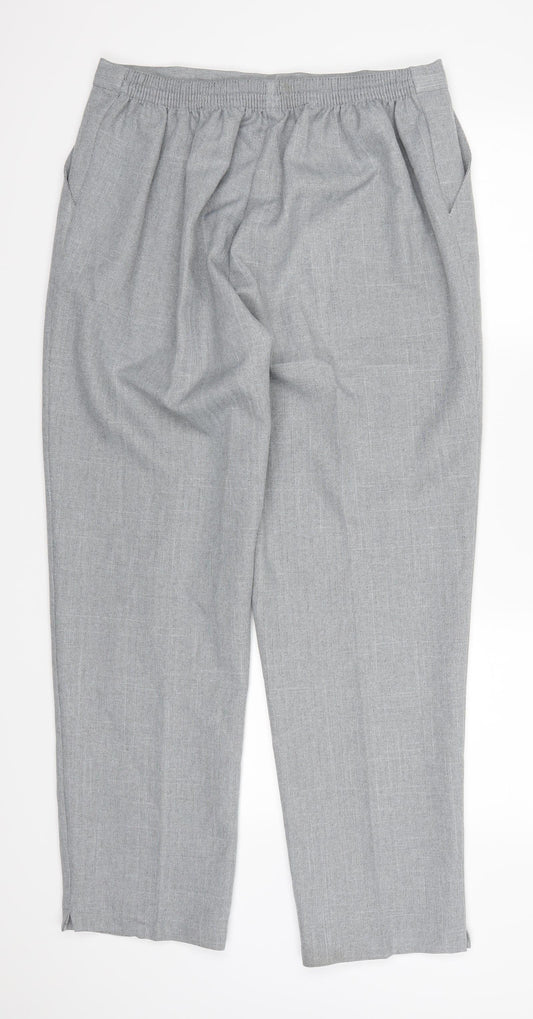 Emma Womens Grey Trousers Size 34 in L29 in
