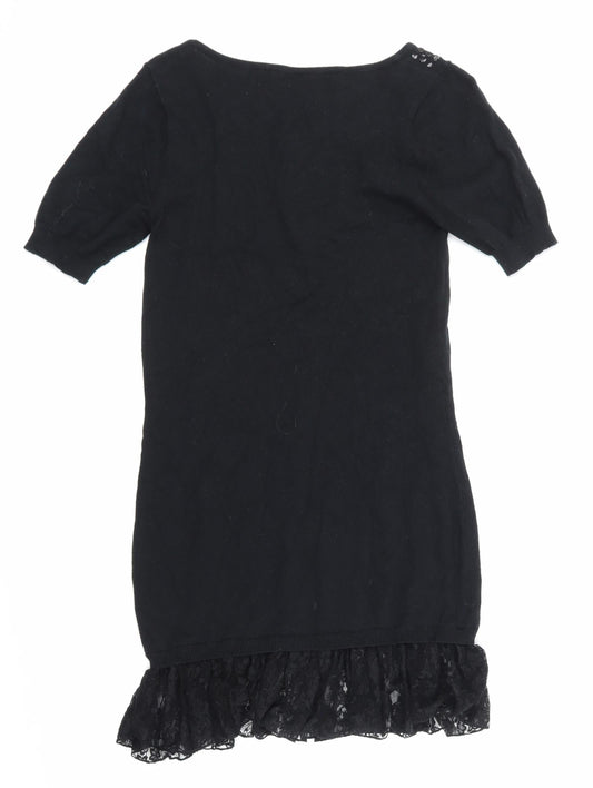 George Womens Black Skater Dress Size 8