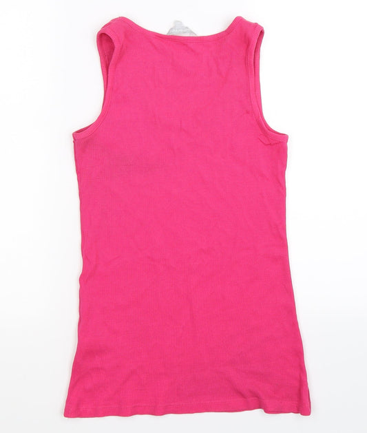 Red Herring Womens Pink Basic Tank Size 12