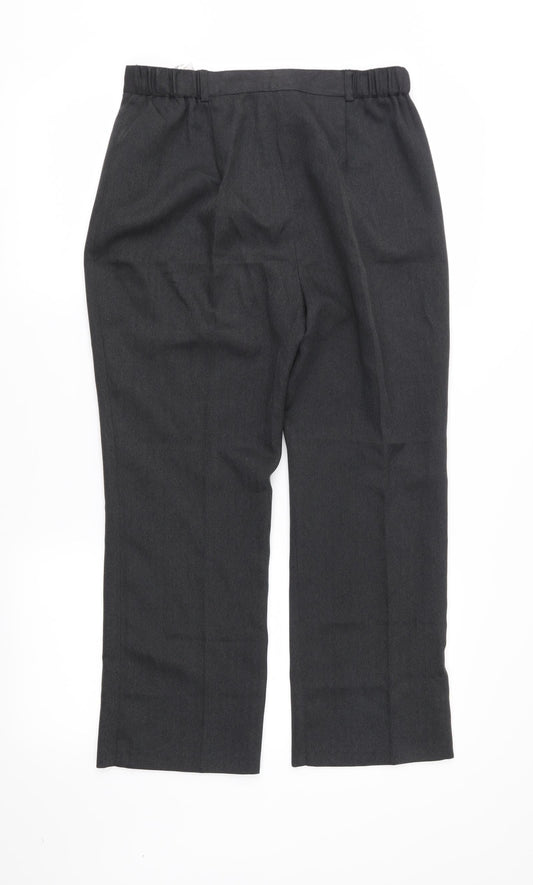 Berkertex Womens Grey Trousers Size 12 L23 in - Elastic Waist