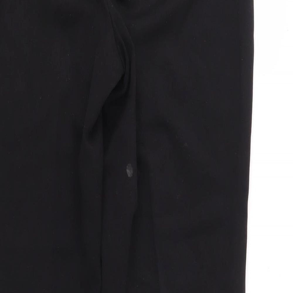 M&S Womens Black Trousers Size 10 L27 in