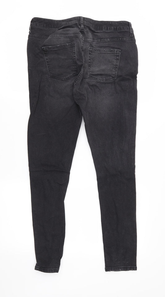 DenimCo Womens Black Skinny Jeans Size 12 L27 in