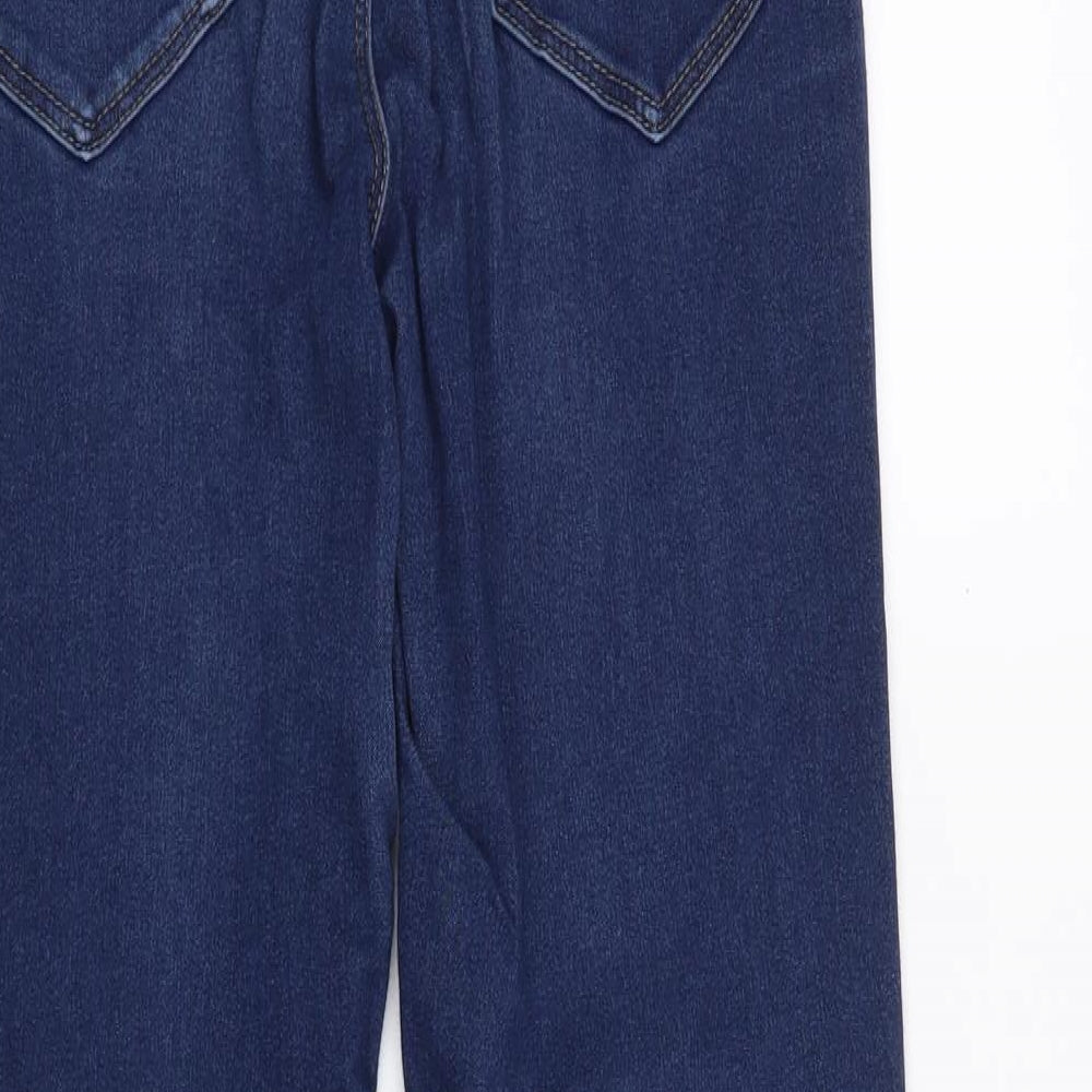 Brand and care label for George women’s blue jegging jeans, size UK 8, 26-inch leg