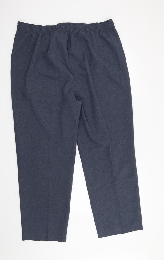 Bon Marché Womens Blue Trousers Size 20 L28 in
