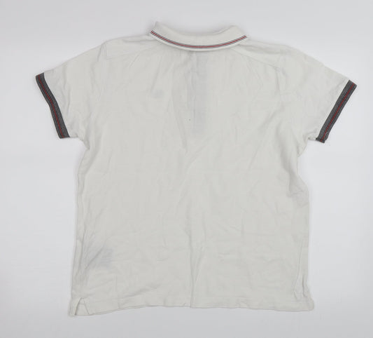 Duck and Cover Mens White    Polo Size M