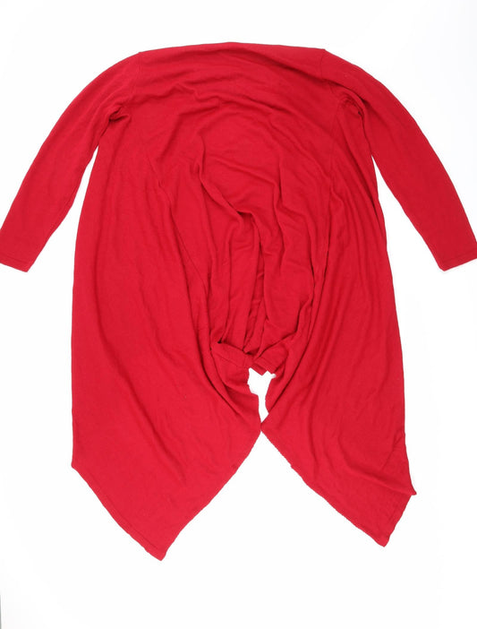 Xited Womens Red Cardigan Jumper Size M
