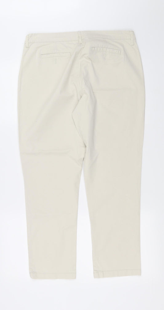 Gap Womens White Straight Jeans Size 10 L24 in