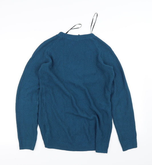 H&M Womens Blue Pullover Jumper Size XS