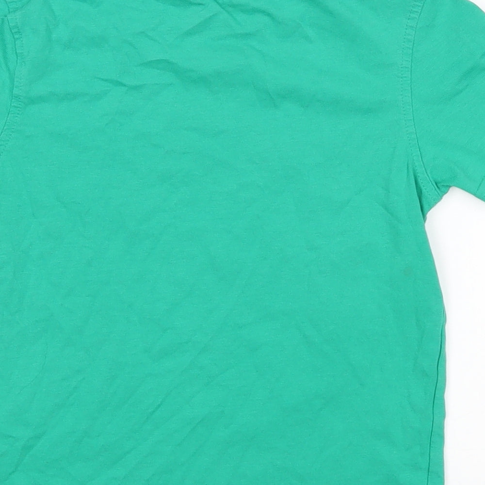 George Boys Green Basic T-Shirt Size 5-6 Years