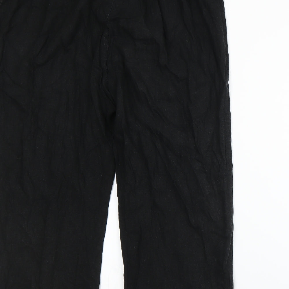 Brand and care label for East Coast women’s black trousers, size UK 24, 21-inch leg