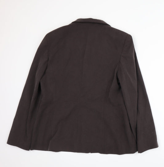 Principles Womens Brown Jacket Suit Jacket Size 16