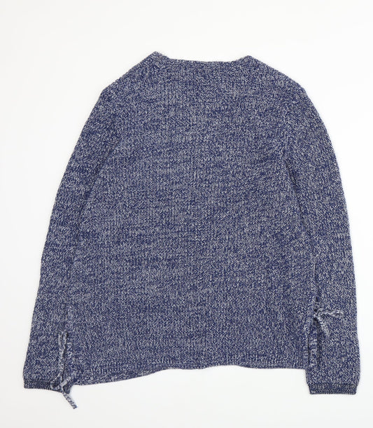 M&Co Womens Blue Pullover Jumper Size 14