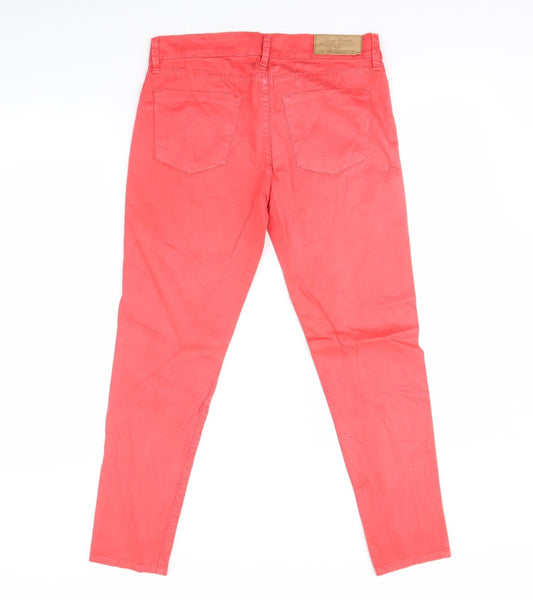 Preworn Womens Pink Skinny Jeans Size 8 L27 in